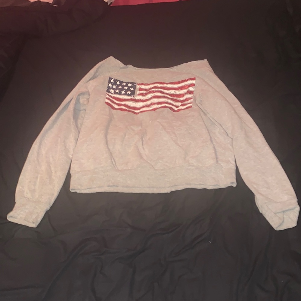 American Flag Sweatshirt